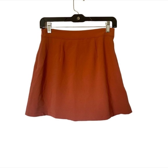 Lovers and Friends Burnt Orange A line Mini Skirt | Size S - Picture 3 of 6